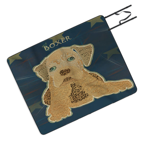 Brian Buckley Boxer Puppy Picnic Blanket