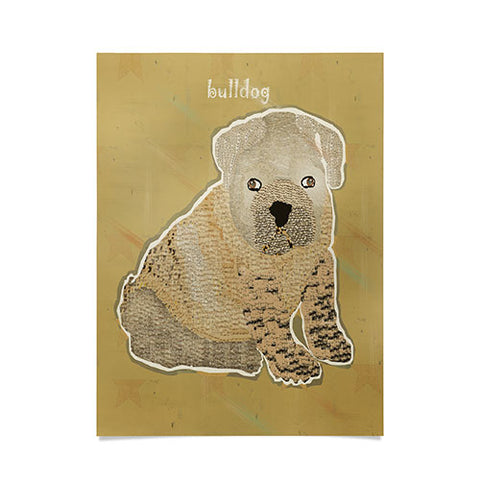 Brian Buckley Bulldog Puppy Poster