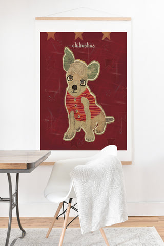 Brian Buckley Chihuahua Puppy Art Print And Hanger