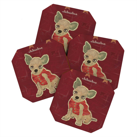 Brian Buckley Chihuahua Puppy Coaster Set