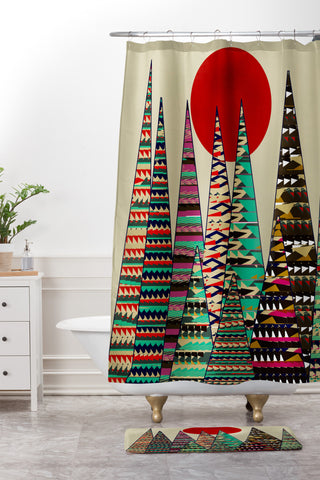 Brian Buckley Cinnamon Moon Shower Curtain And Mat