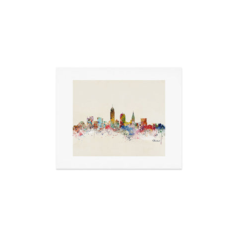 Brian Buckley cleveland ohio skyline Art Print