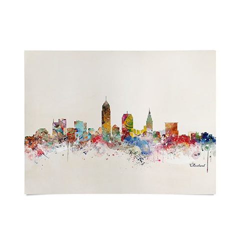Brian Buckley cleveland ohio skyline Poster