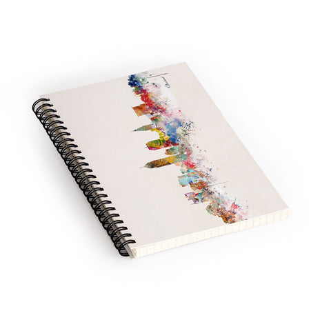 Brian Buckley cleveland ohio skyline Spiral Notebook