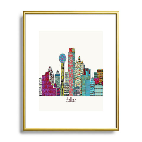 Brian Buckley Dallas City Metal Framed Art Print