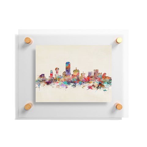 Brian Buckley dallas texas skyline Floating Acrylic Print