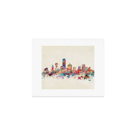 Brian Buckley dallas texas skyline Art Print