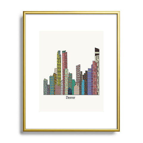 Brian Buckley Denver City Metal Framed Art Print