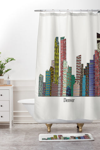 Brian Buckley Denver City Shower Curtain And Mat