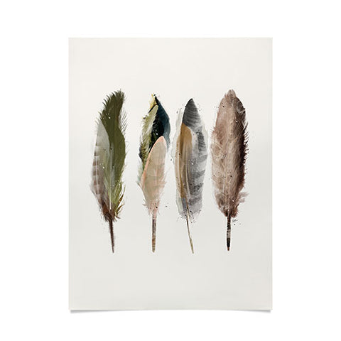 Brian Buckley earth feathers Poster