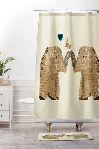 Brian Buckley elelove Shower Curtain And Mat