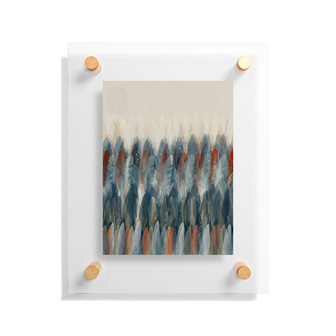 Brian Buckley feather moon Floating Acrylic Print