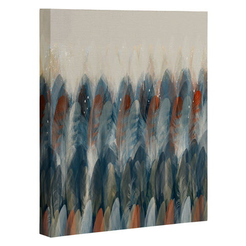 Brian Buckley feather moon Art Canvas