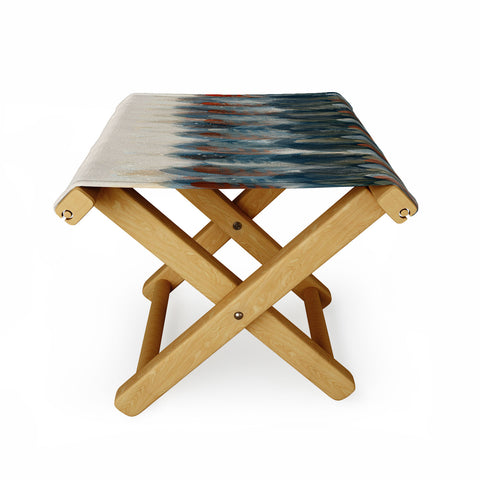 Brian Buckley feather moon Folding Stool