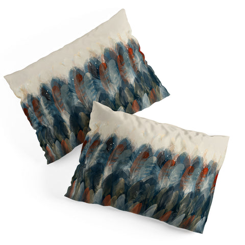 Brian Buckley feather moon Pillow Shams