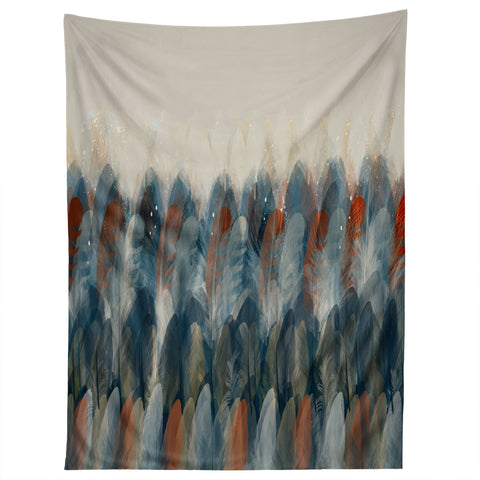 Brian Buckley feather moon Tapestry