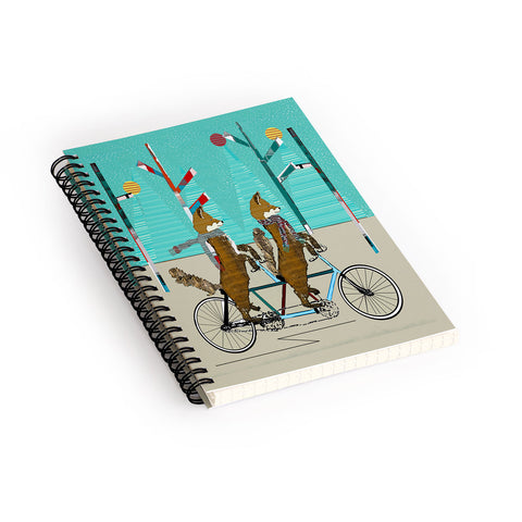 Brian Buckley Foxy Days Lets Tandem Spiral Notebook