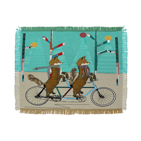 Brian Buckley Foxy Days Lets Tandem Throw Blanket