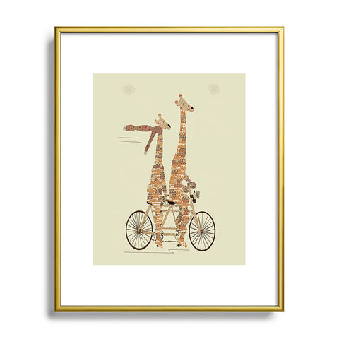 Brian Buckley Giraffes Days Metal Framed Art Print