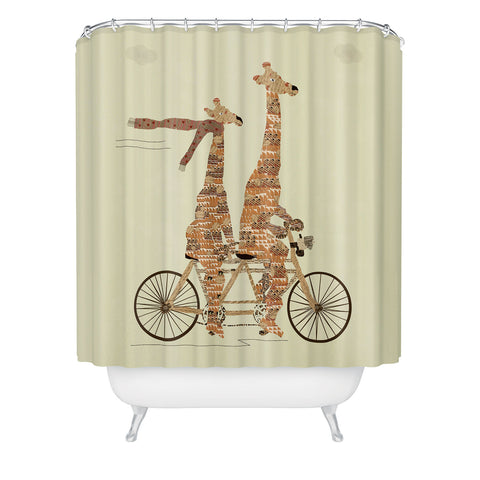 Brian Buckley Giraffes Days Shower Curtain