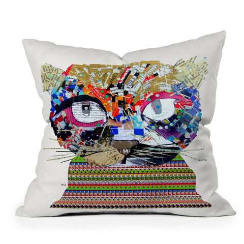 Brian Buckley Gooseberry Cat Throw Pillow