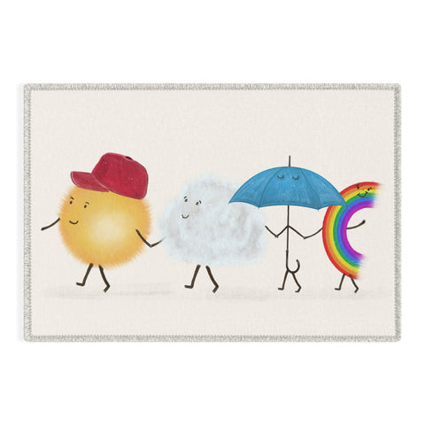 Brian Buckley happy days I Outdoor Rug