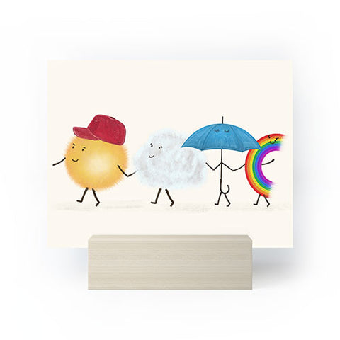 Brian Buckley happy days I Mini Art Print