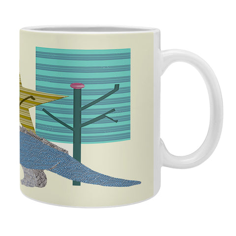 Brian Buckley Happy Trees Triceratops Coffee Mug