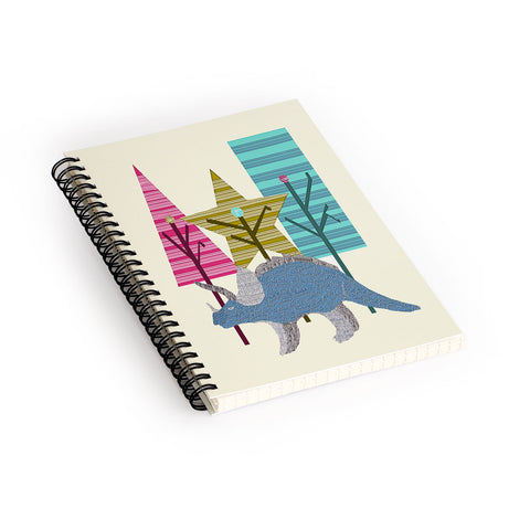 Brian Buckley Happy Trees Triceratops Spiral Notebook