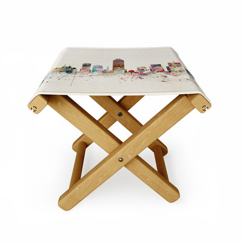 Brian Buckley indianapolis indiana skyline Folding Stool