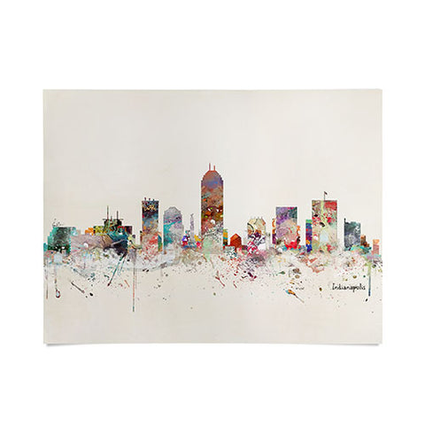 Brian Buckley indianapolis indiana skyline Poster
