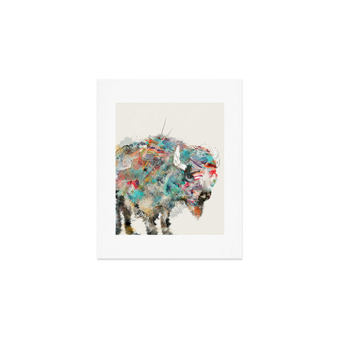 Brian Buckley into the wild the buffalo Art Print