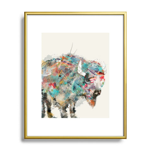 Brian Buckley into the wild the buffalo Metal Framed Art Print