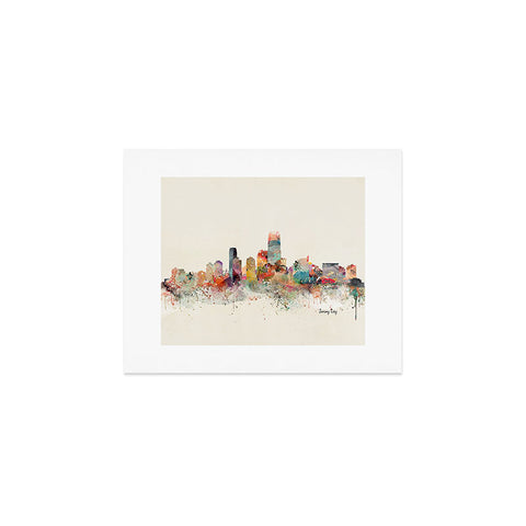 Brian Buckley jersey city skyline Art Print