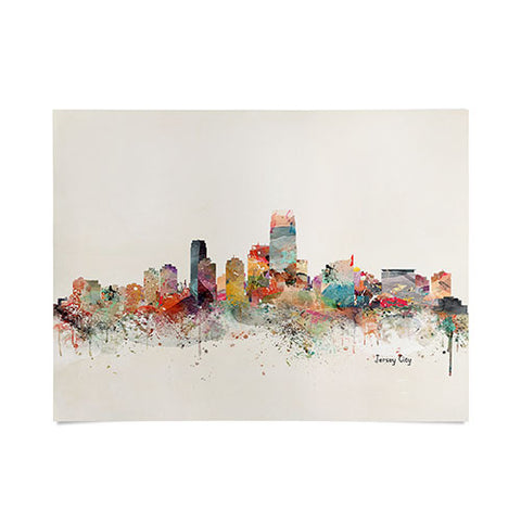 Brian Buckley jersey city skyline Poster