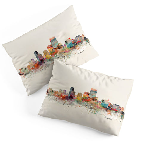Brian Buckley jersey city skyline Pillow Shams