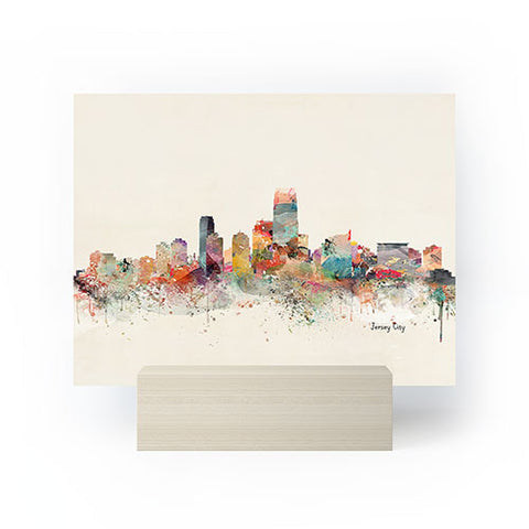 Brian Buckley jersey city skyline Mini Art Print