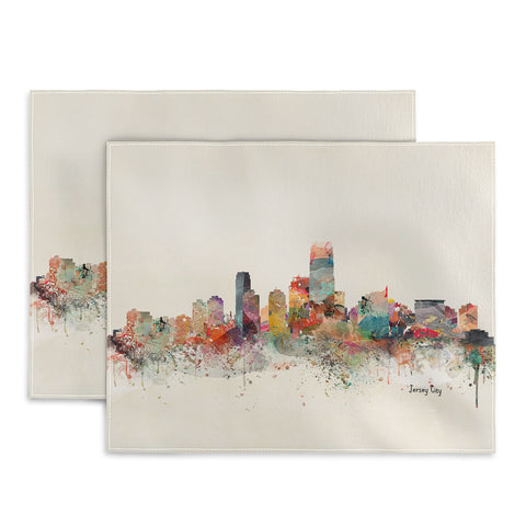 Brian Buckley jersey city skyline Placemat