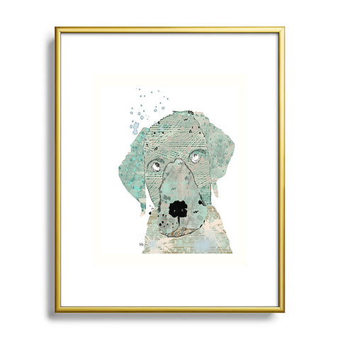 Brian Buckley Labrador Graffiti Metal Framed Art Print