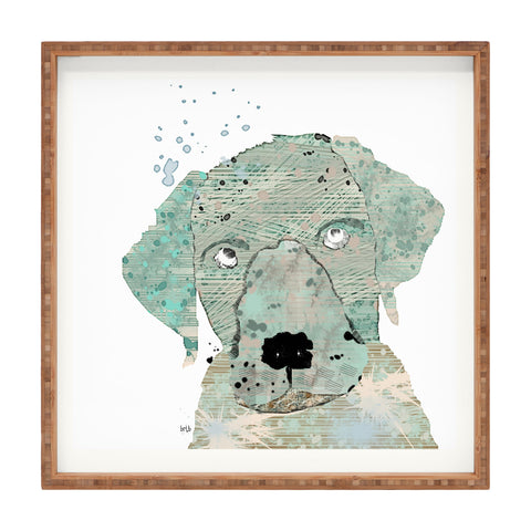 Brian Buckley Labrador Graffiti Square Tray