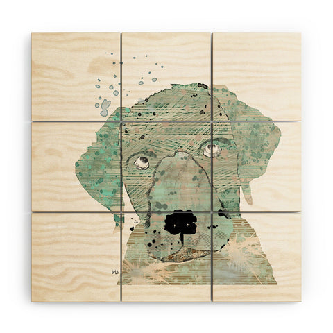 Brian Buckley Labrador Graffiti Wood Wall Mural