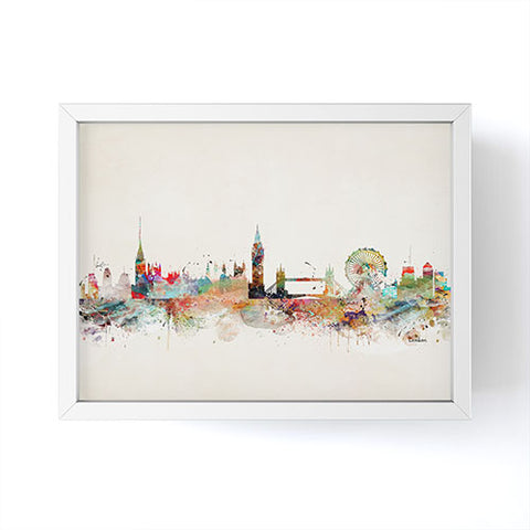 Brian Buckley london city skyline Framed Mini Art Print