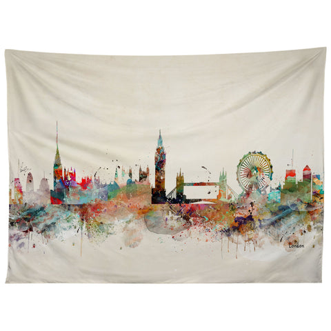 Brian Buckley london city skyline Tapestry