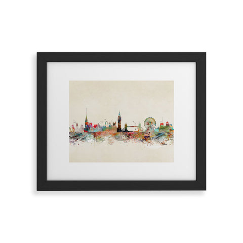 Brian Buckley london city skyline Framed Art Print
