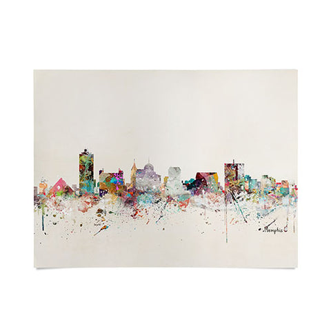 Brian Buckley memphis tennessee skyline Poster