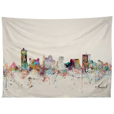 Brian Buckley memphis tennessee skyline Tapestry