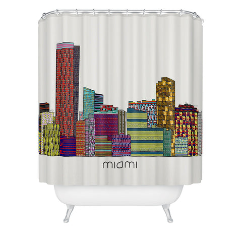 Brian Buckley Miami City Shower Curtain
