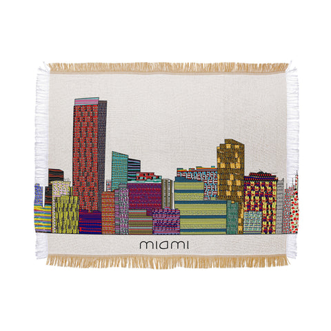 Brian Buckley Miami City Throw Blanket