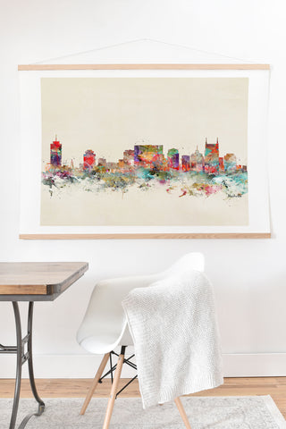 Brian Buckley nashville tennessee skyline Art Print And Hanger