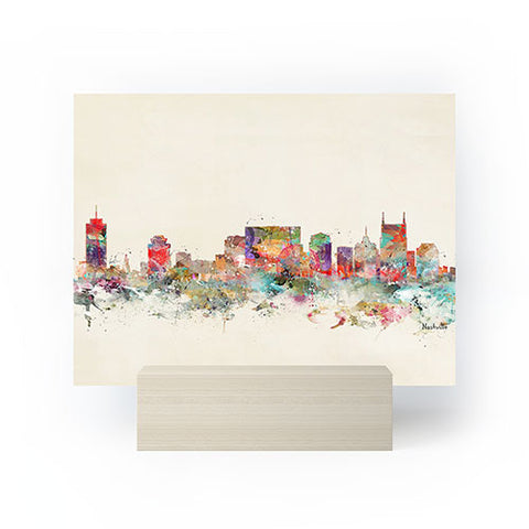 Brian Buckley nashville tennessee skyline Mini Art Print